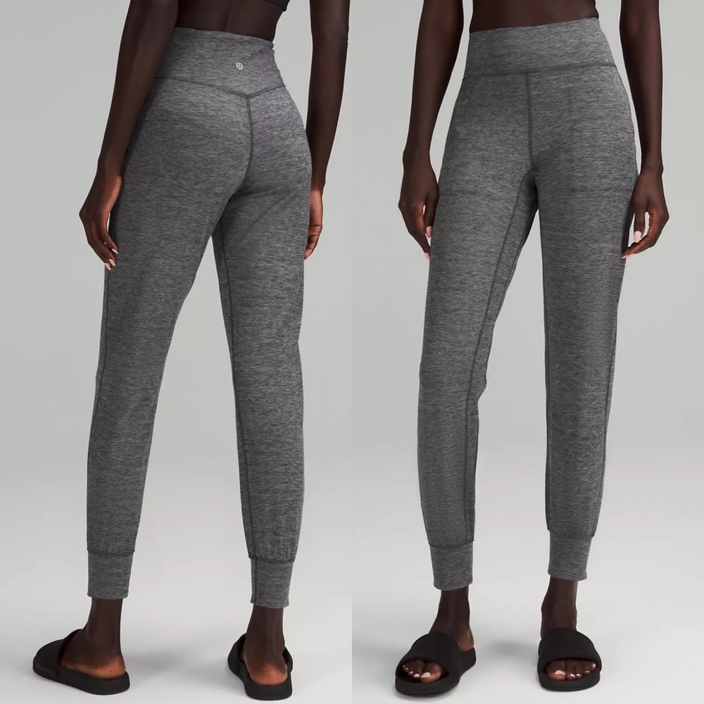 Lululemon Align High Rise Jogger Pants Heathered Graphite Grey 12 NWT - Picture 1 of 8